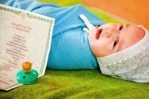 Оформление и выдача свидетельства о рождении ребенка